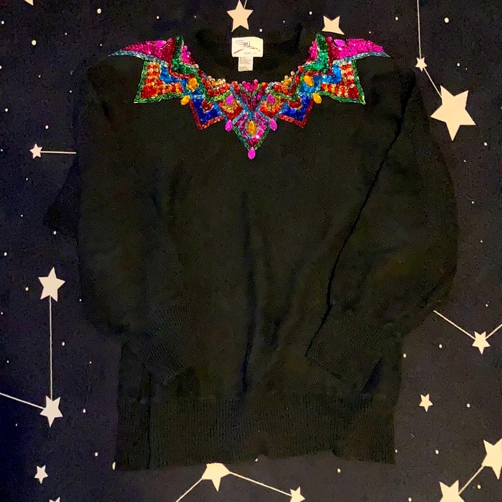 SML Sport Embellished Sweater 1990s